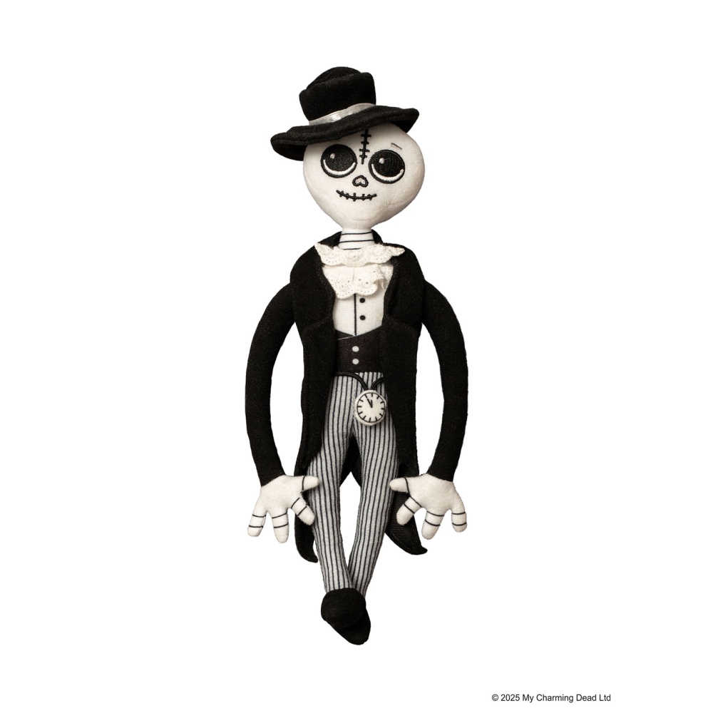 My Charming Dead - Papa Dread Pluche knuffel - Zwart/Wit